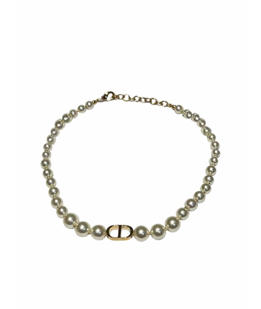 CHRISTIAN DIOR Белый чокер, фото 1