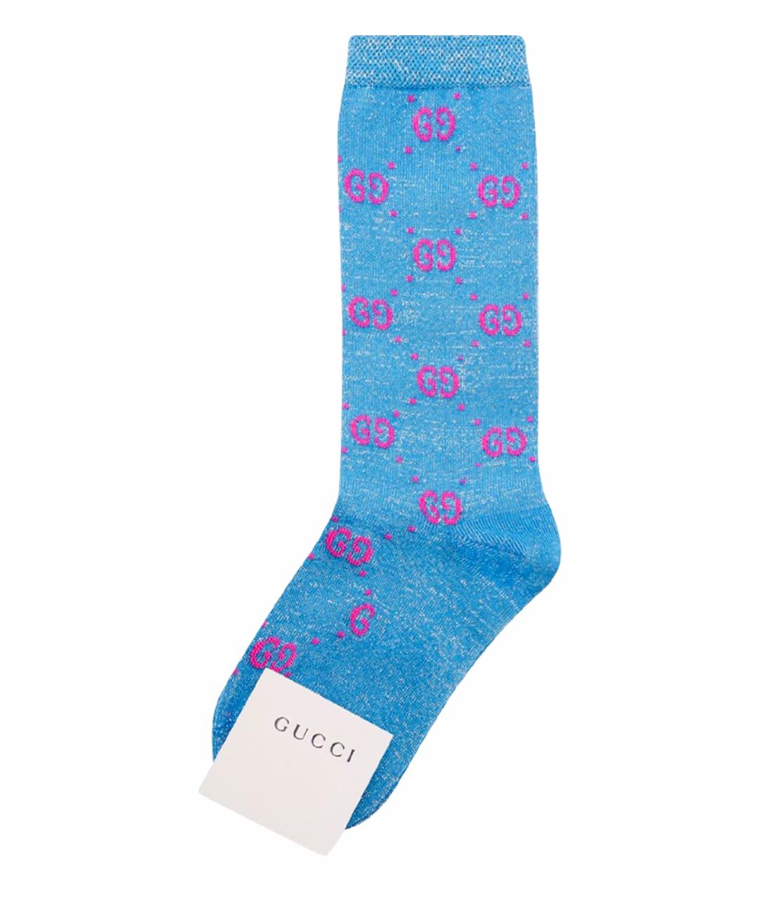 GUCCI Голубые носки, чулки и колготы, фото 1