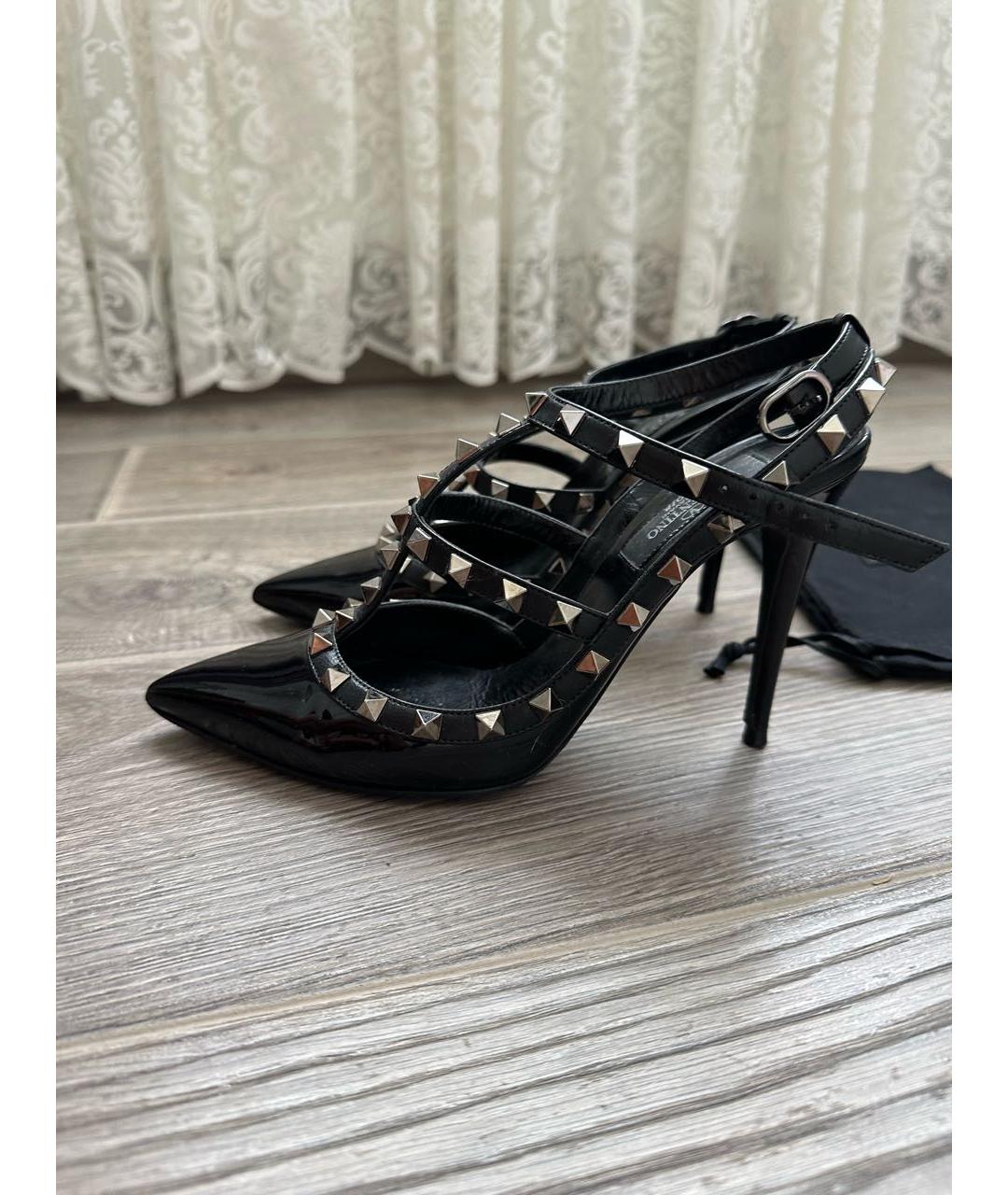 VALENTINO Черные туфли из лакированной кожи, фото 5
