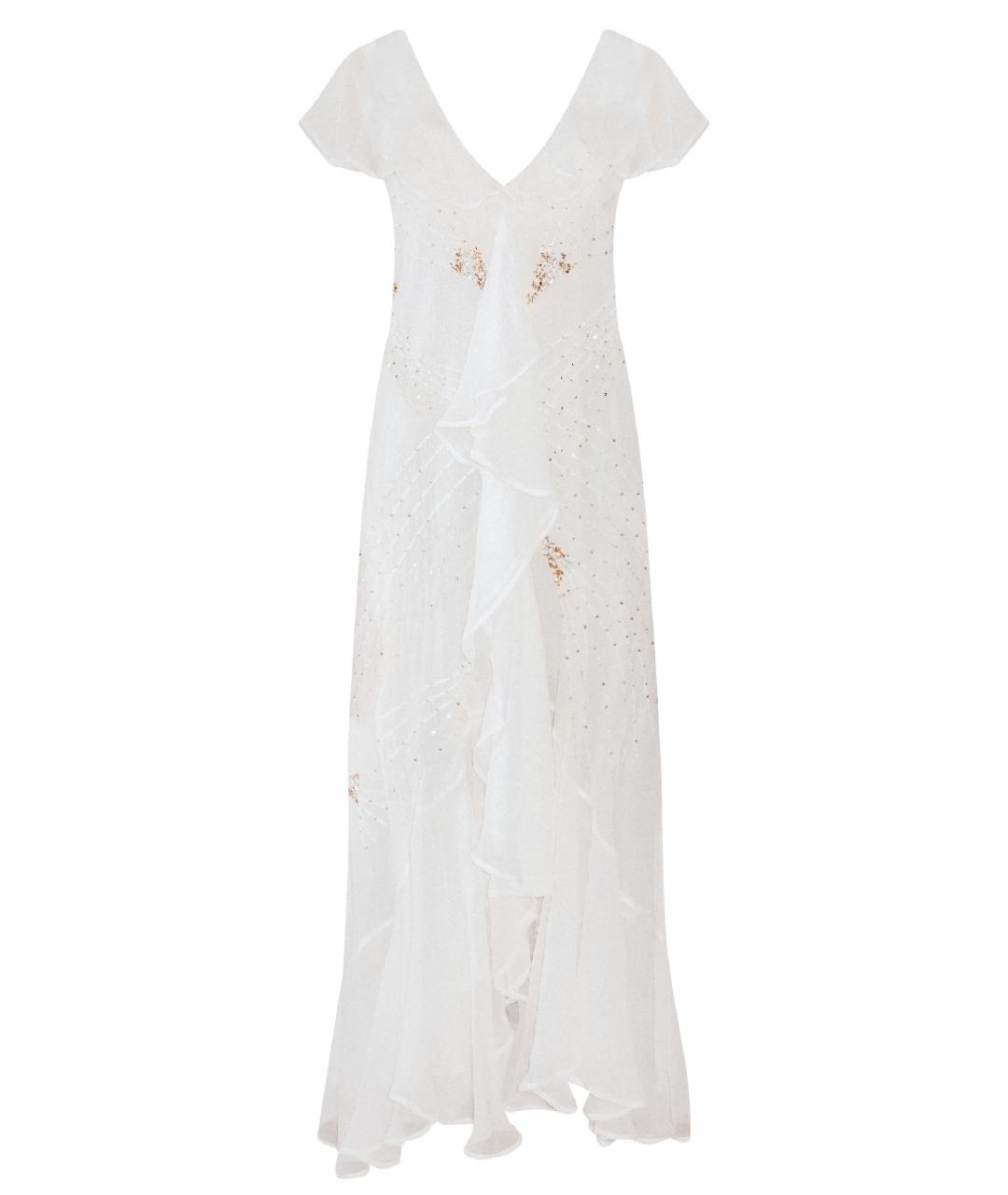 MES DEMOISELLES Белое вискозное вечернее платье, фото 1