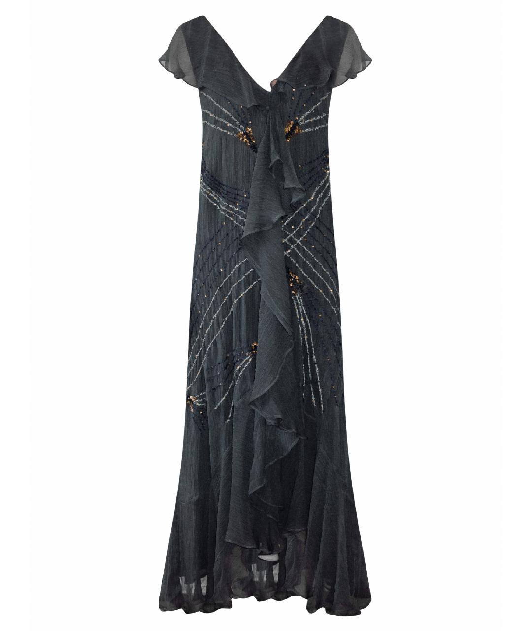 MES DEMOISELLES Черное вискозное вечернее платье, фото 1
