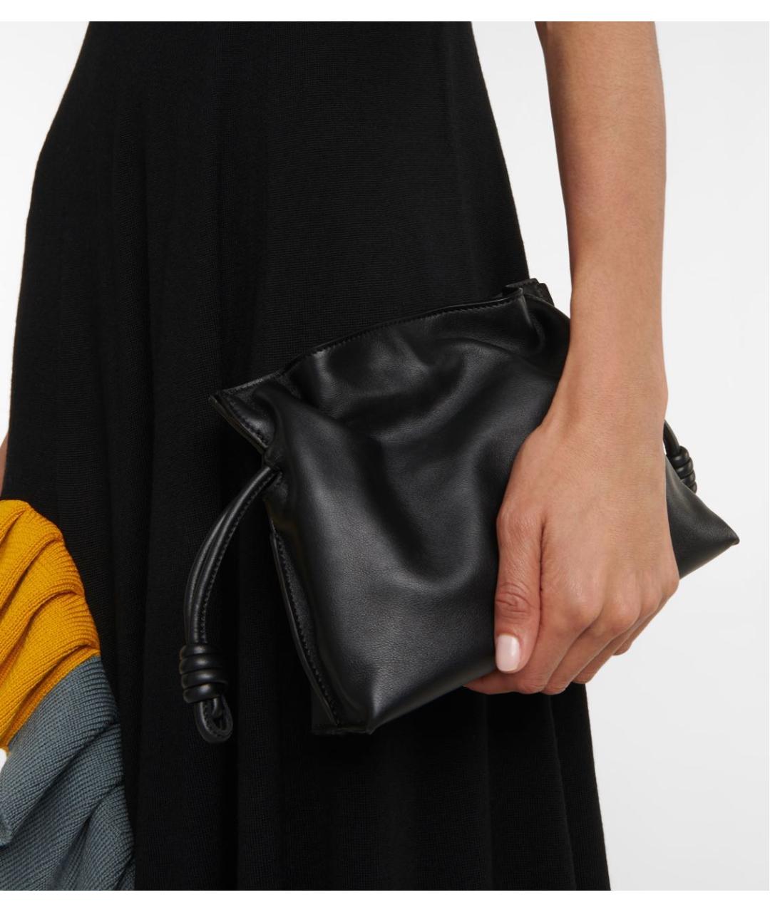LOEWE Черная кожаная сумка через плечо, фото 3