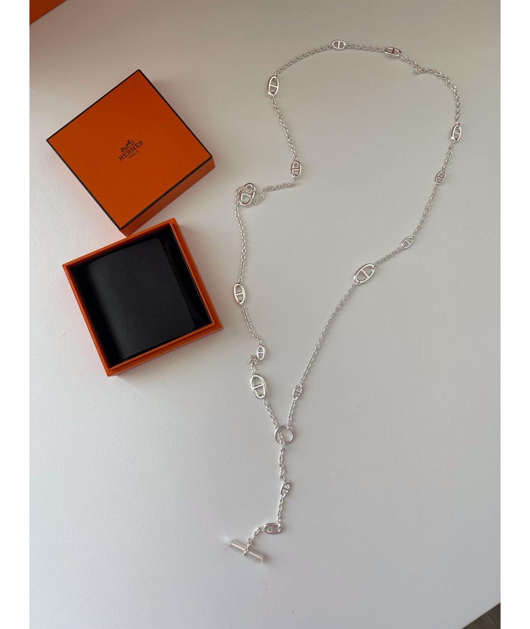 HERMES Серебряная серебряная цепочка, фото 5
