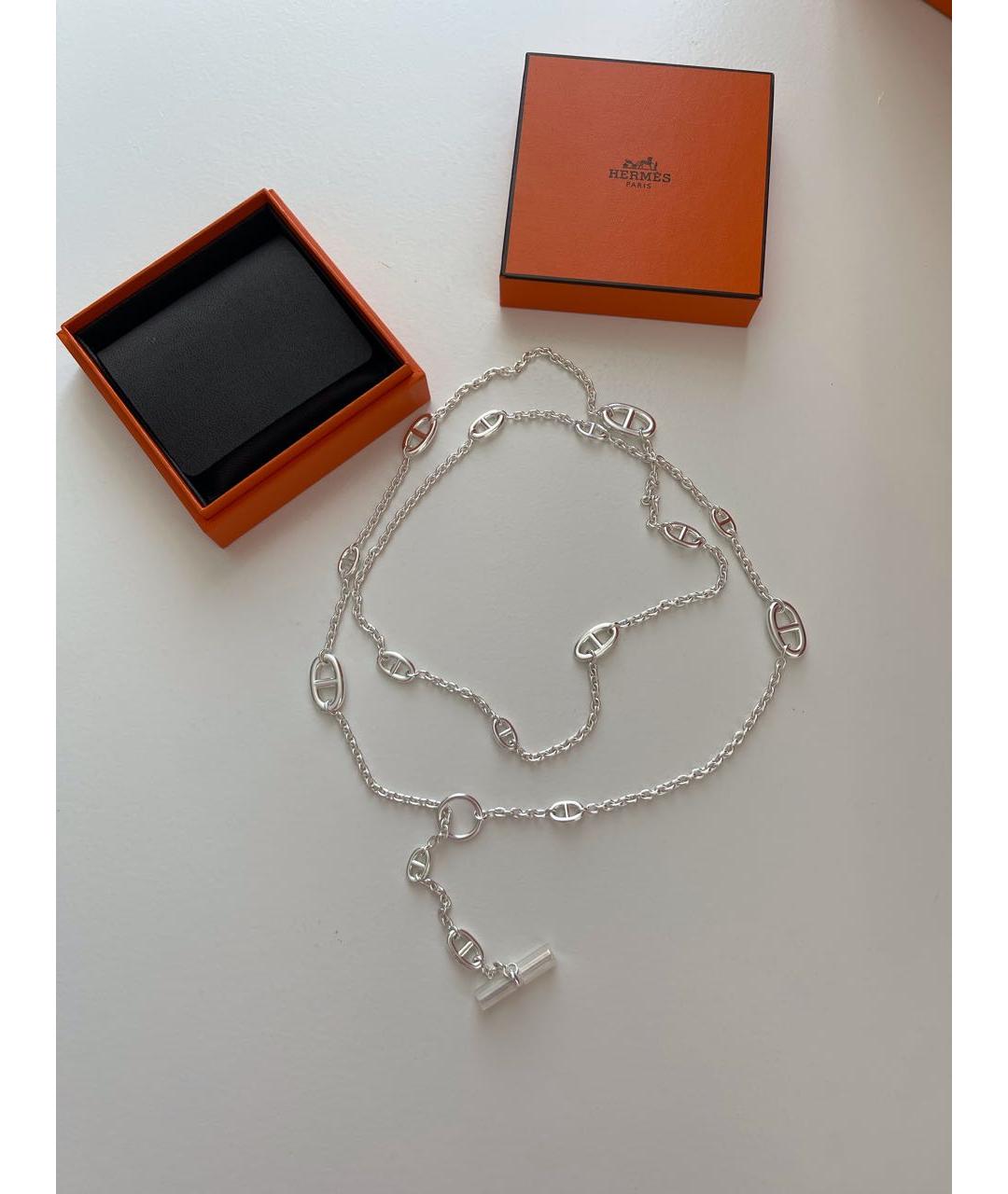 HERMES Серебряная серебряная цепочка, фото 2