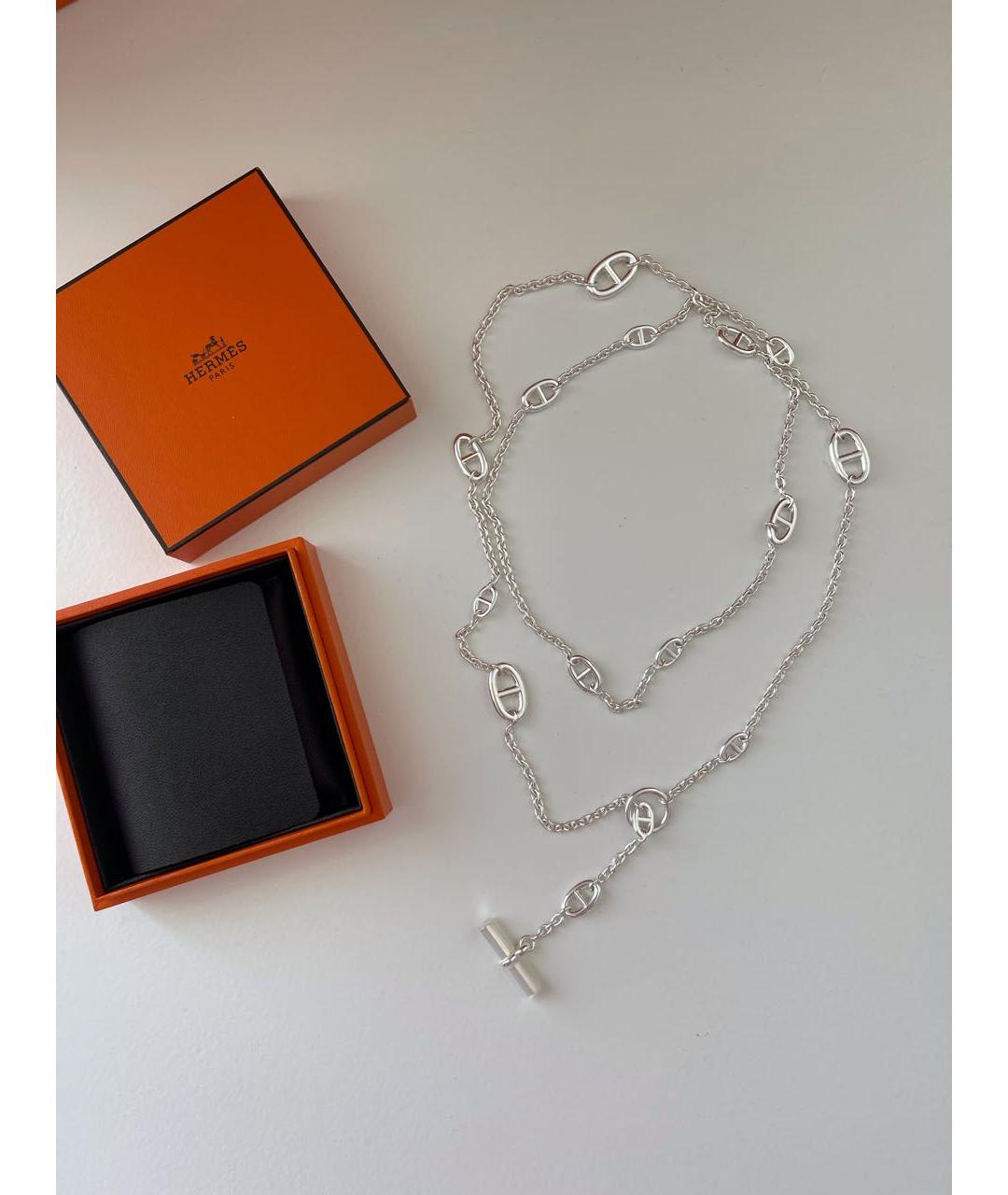 HERMES Серебряная серебряная цепочка, фото 6