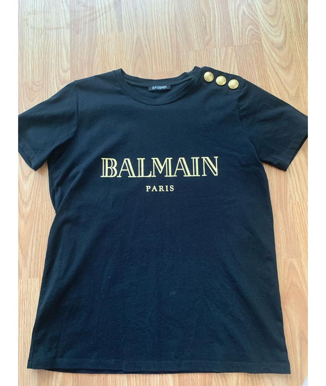 BALMAIN Черная футболка, фото 6