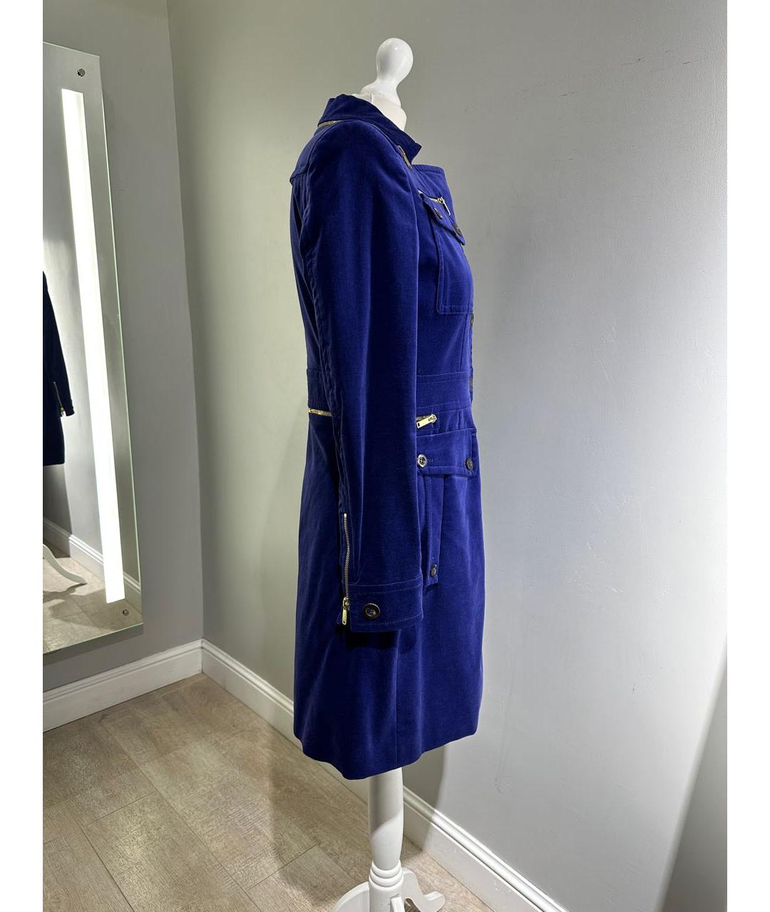 GUCCI Синее велюровое пальто, фото 2