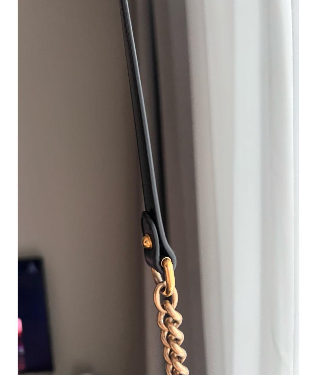 GUCCI Черная кожаная сумка через плечо, фото 7