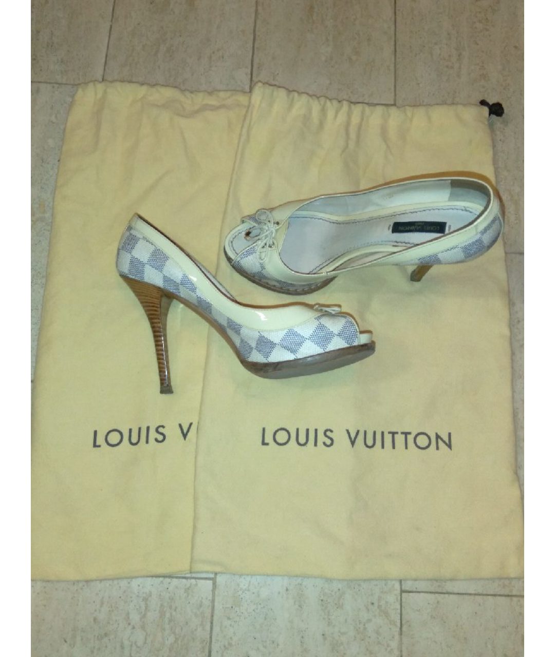 LOUIS VUITTON PRE-OWNED Белые кожаные туфли, фото 6