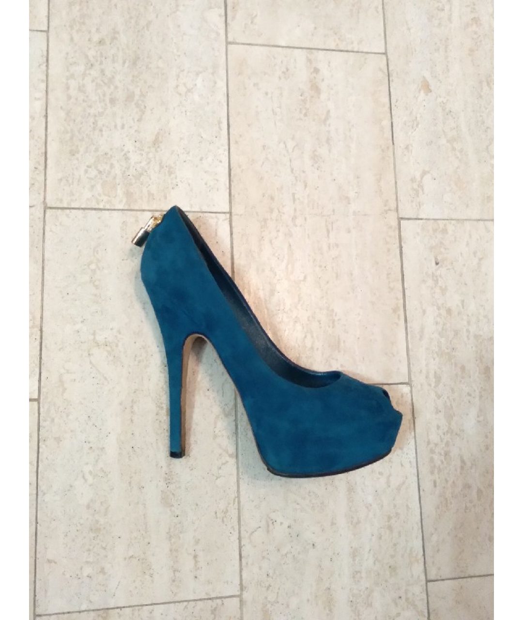 LOUIS VUITTON PRE-OWNED Синие замшевые туфли, фото 8