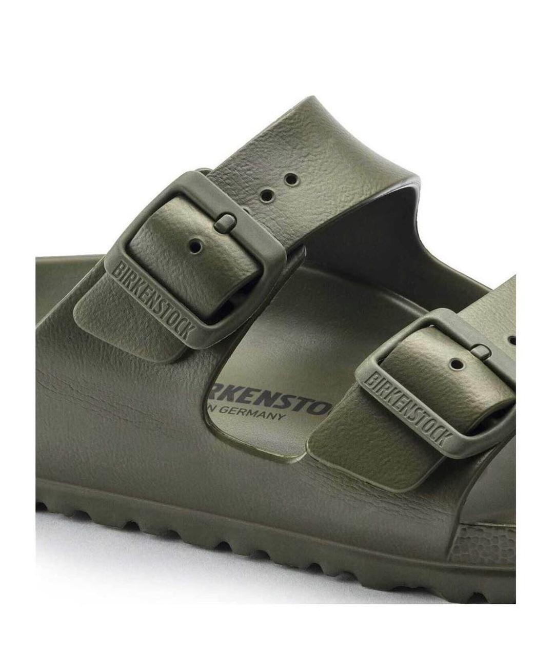 BIRKENSTOCK Зеленые резиновые шлепанцы, фото 4