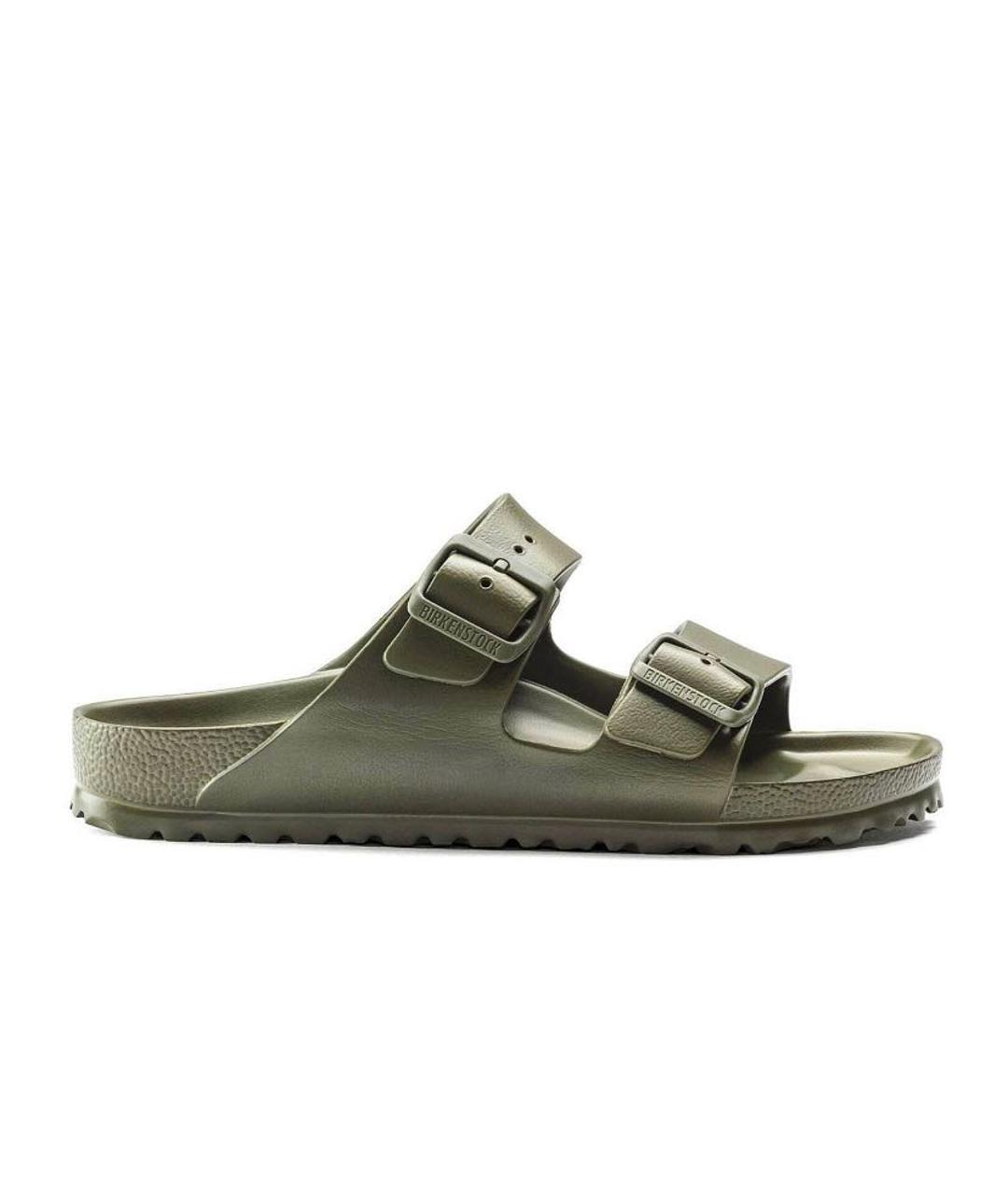 BIRKENSTOCK Зеленые резиновые шлепанцы, фото 1