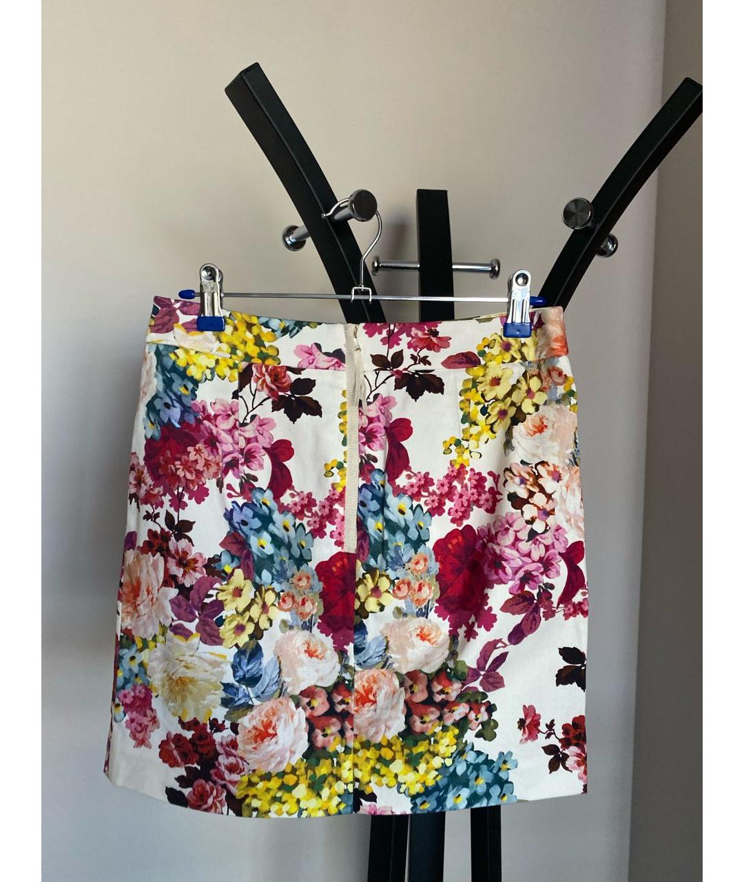 DOLCE&GABBANA Мульти хлопковая юбка мини, фото 2
