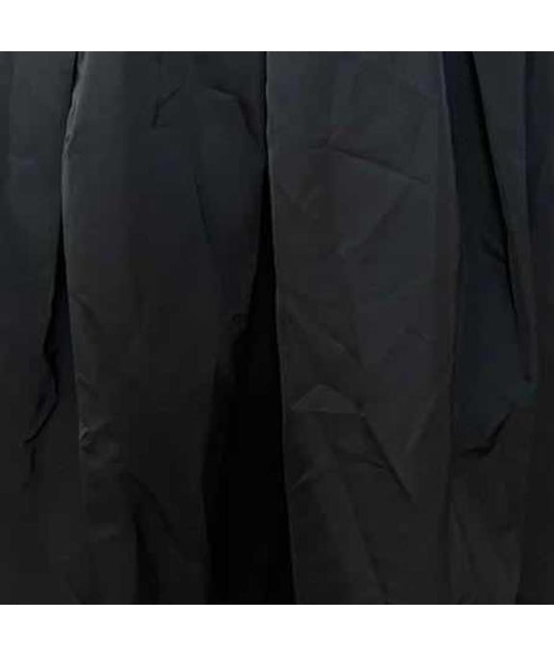 MAX MARA STUDIO Черная полиэстеровая юбка миди, фото 4