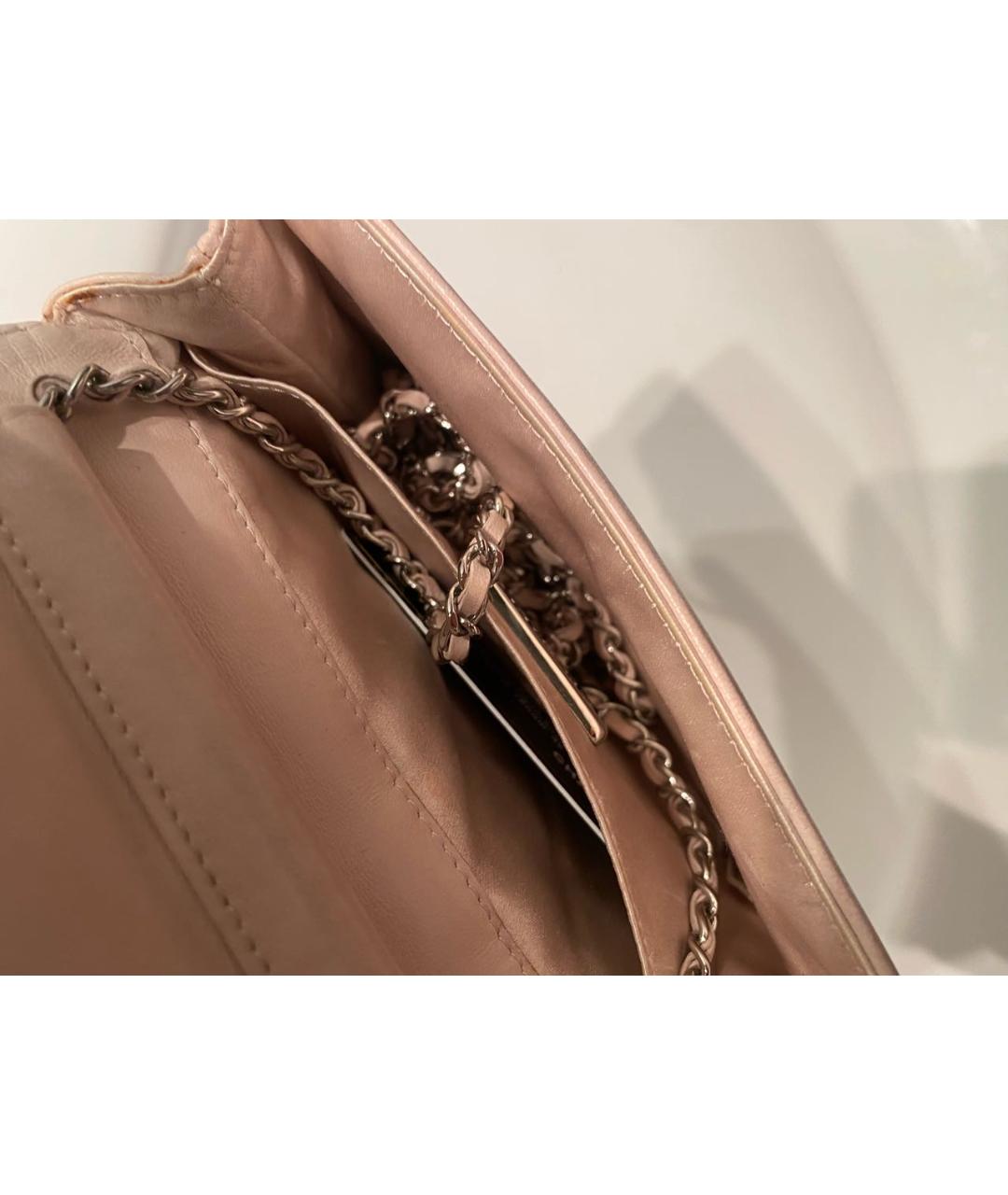 CHANEL PRE-OWNED Розовая кожаная сумка через плечо, фото 6