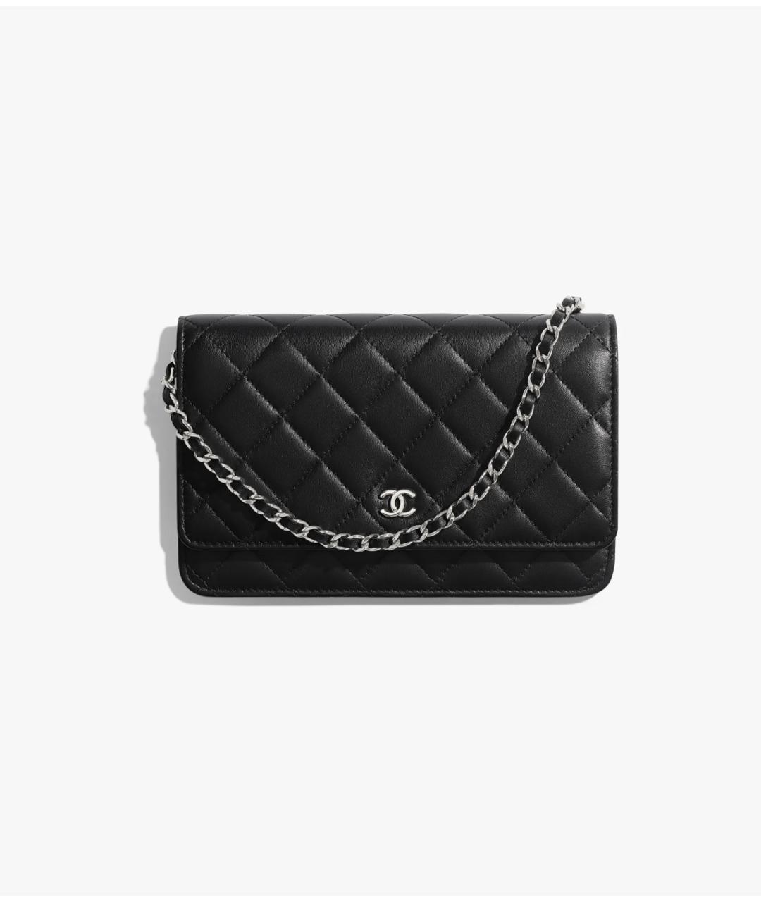 CHANEL Черная кожаная сумка через плечо, фото 6