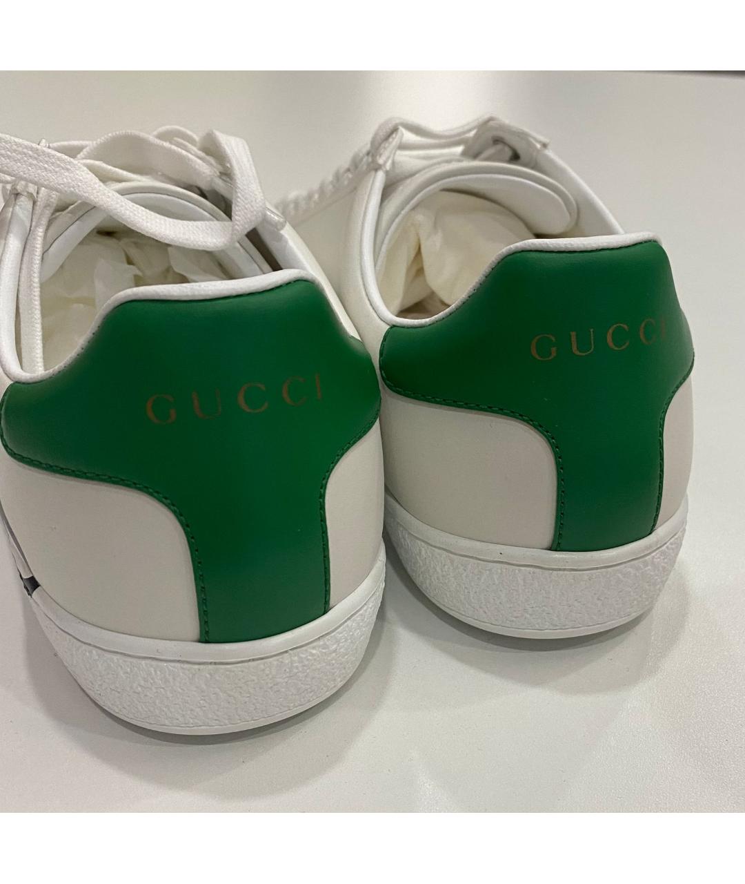 GUCCI Кожаные кроссовки, фото 4