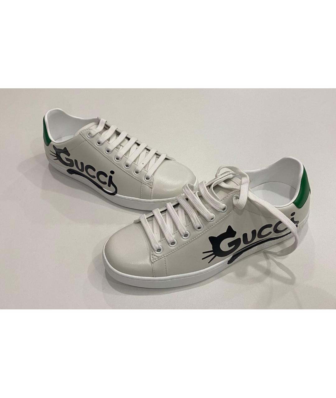 GUCCI Кожаные кроссовки, фото 2