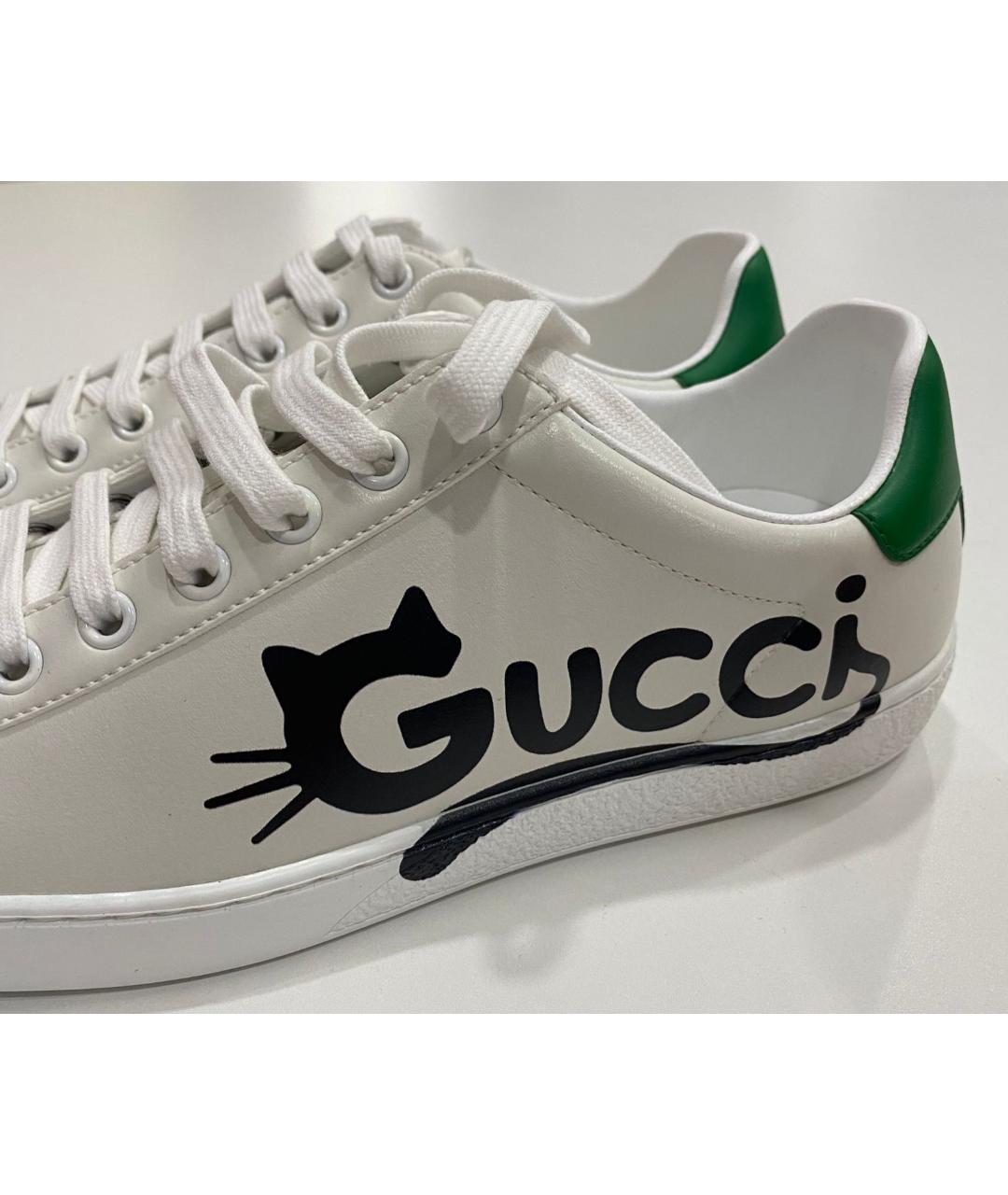 GUCCI Кожаные кроссовки, фото 5