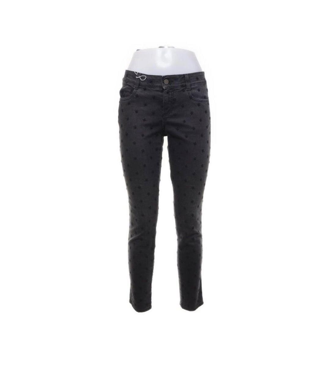 STELLA MCCARTNEY Антрацитовые хлопковые прямые джинсы, фото 3