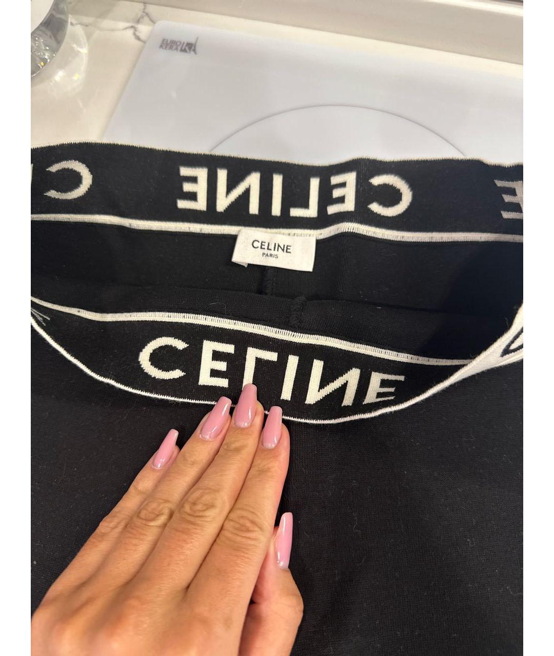 CELINE Черные шорты, фото 3