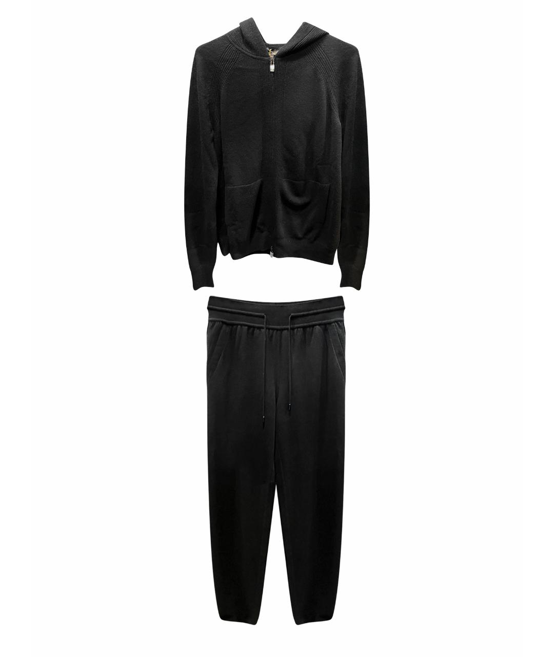 LORO PIANA Черный кашемировый костюм с брюками, фото 1