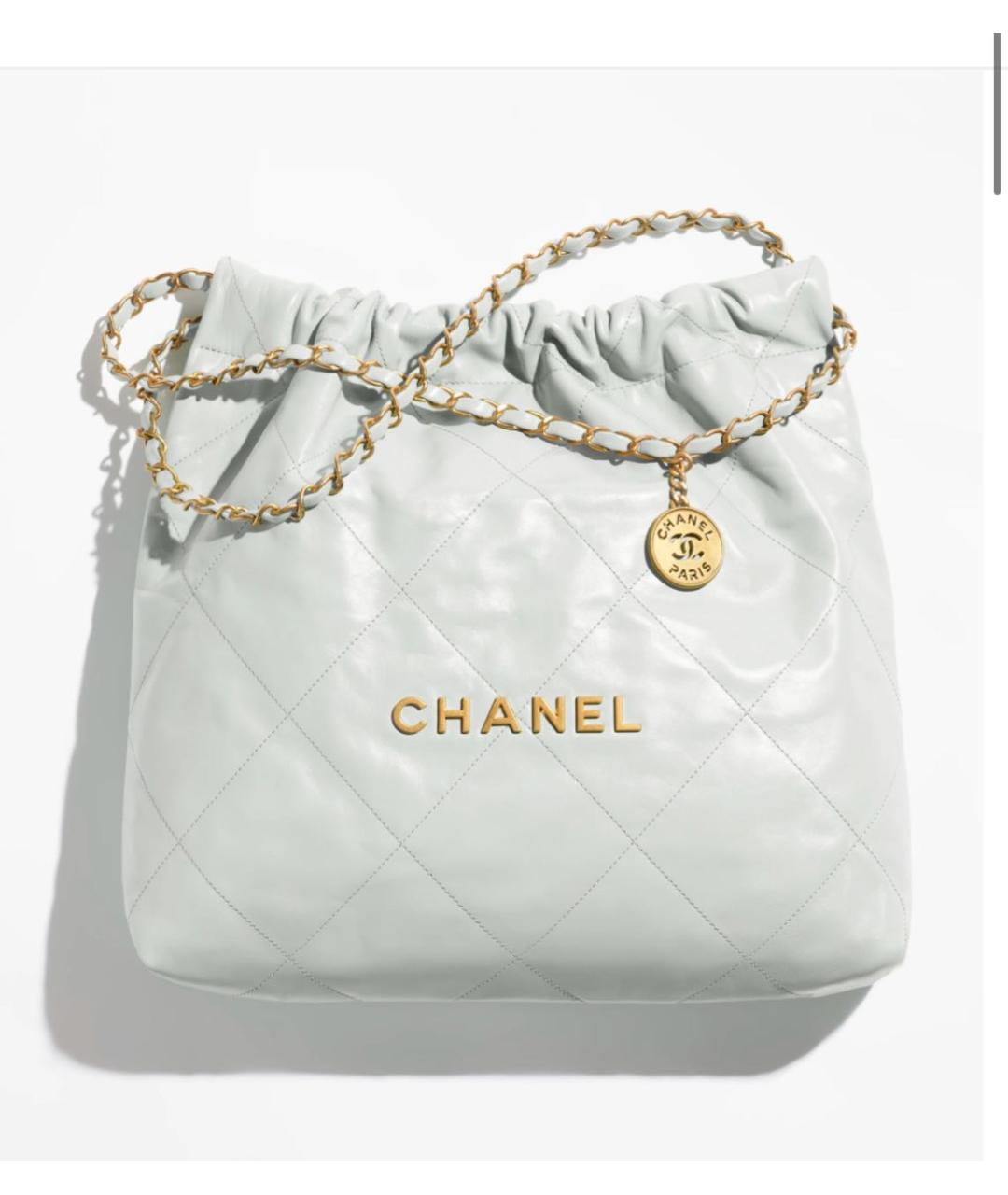 CHANEL Белая кожаная сумка тоут, фото 9