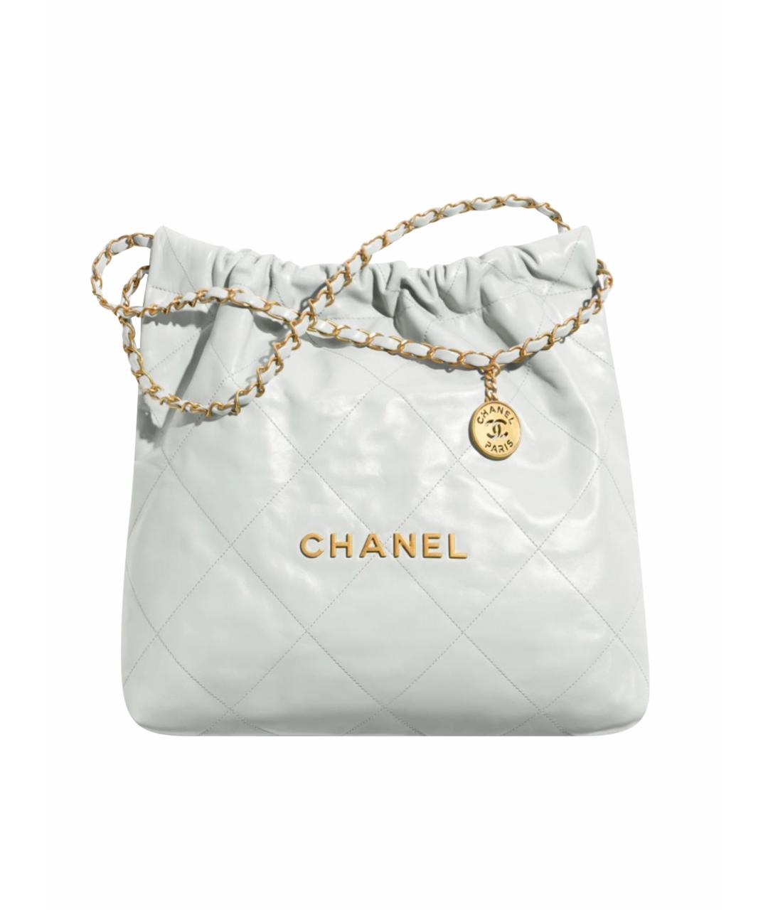 CHANEL Белая кожаная сумка тоут, фото 1