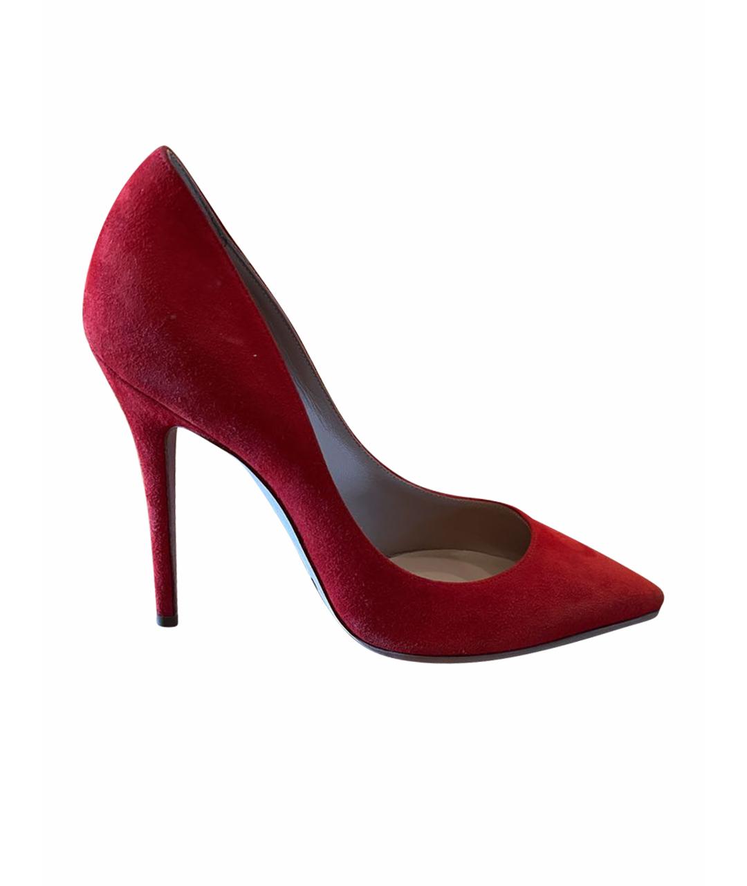 SEBASTIAN Красные замшевые туфли, фото 1