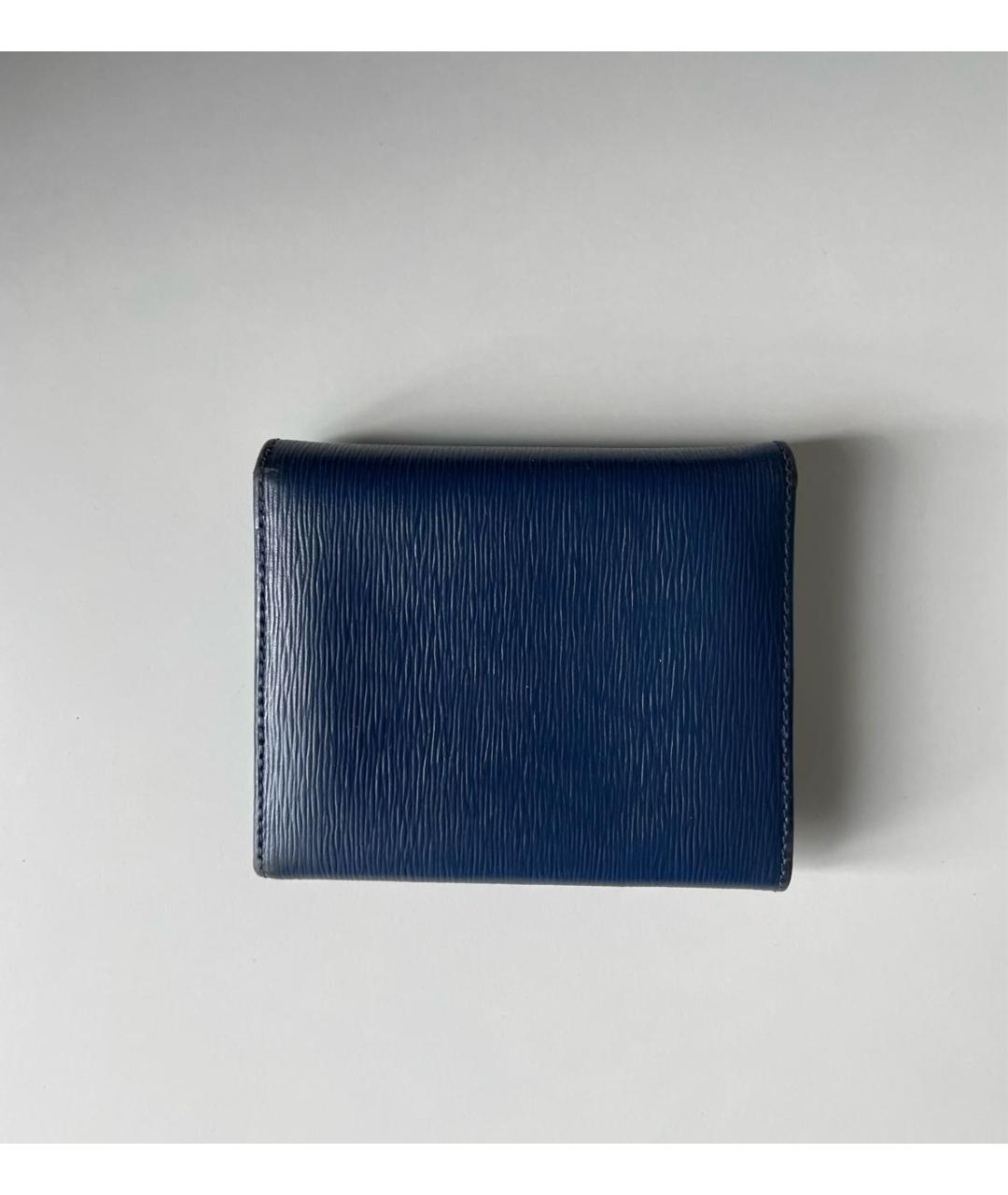 PRADA Синий кожаный кошелек, фото 3