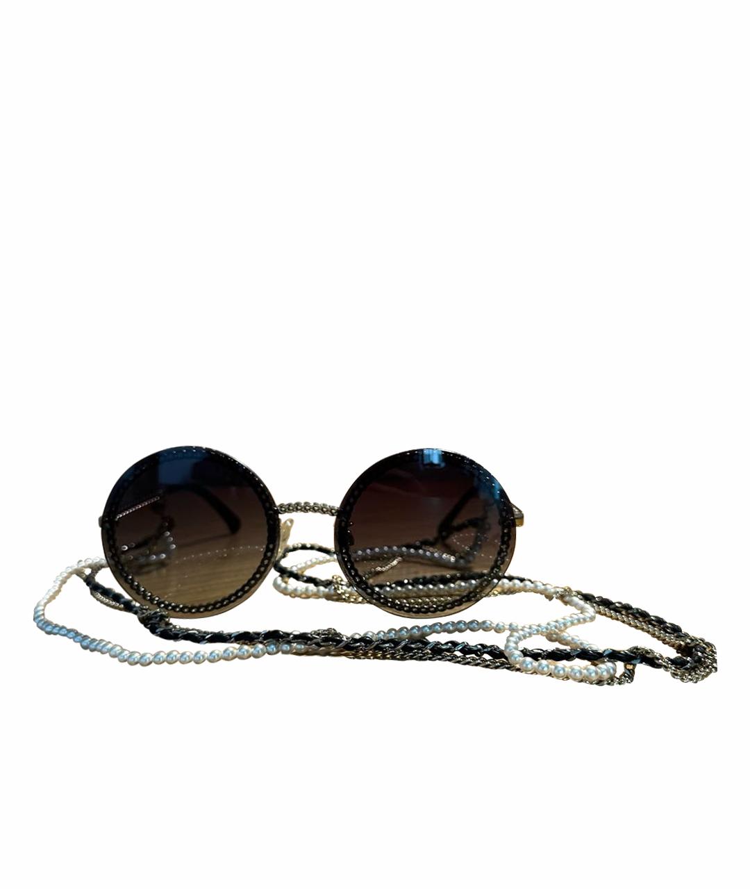 CHANEL Мульти металлические солнцезащитные очки, фото 1