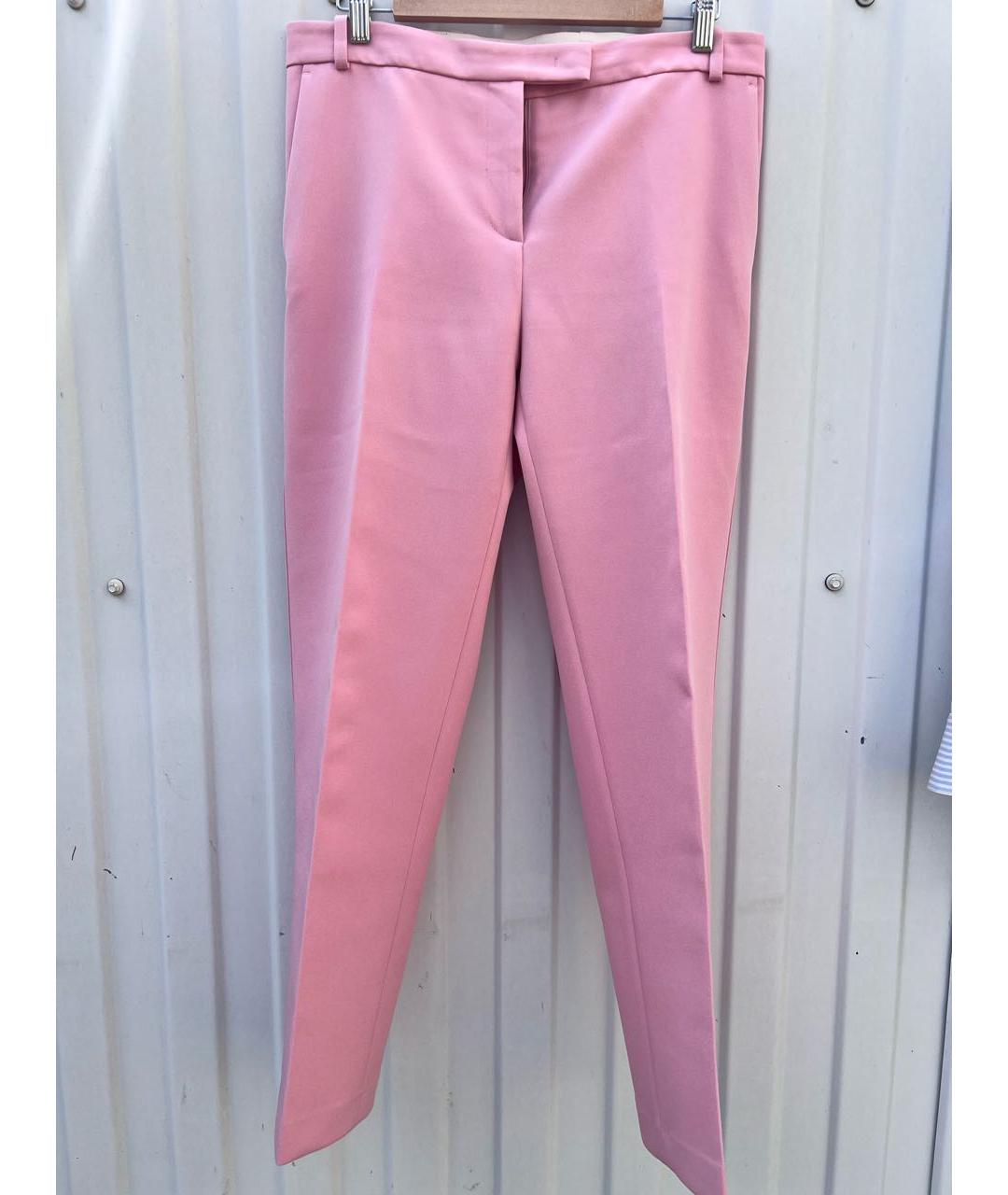 ERMANNO SCERVINO Розовые прямые брюки, фото 2