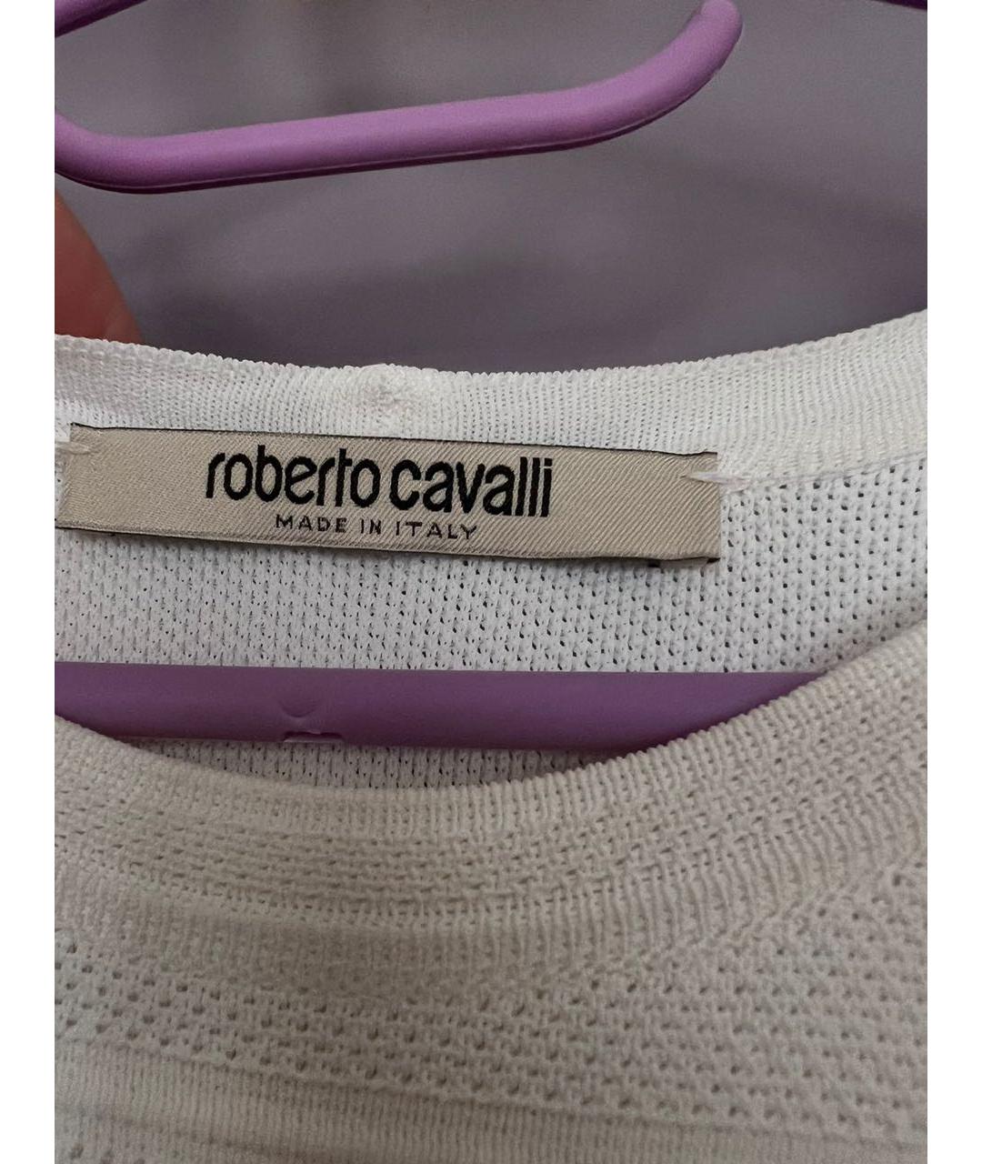 ROBERTO CAVALLI Белое коктейльное платье, фото 3