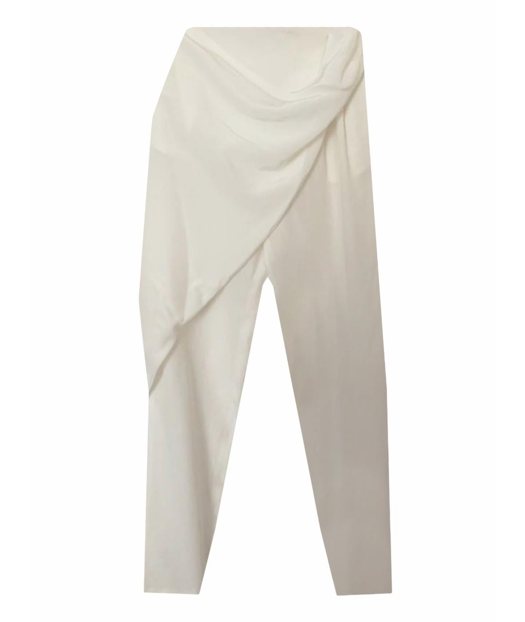 EMILIO PUCCI Белые шелковые брюки широкие, фото 1