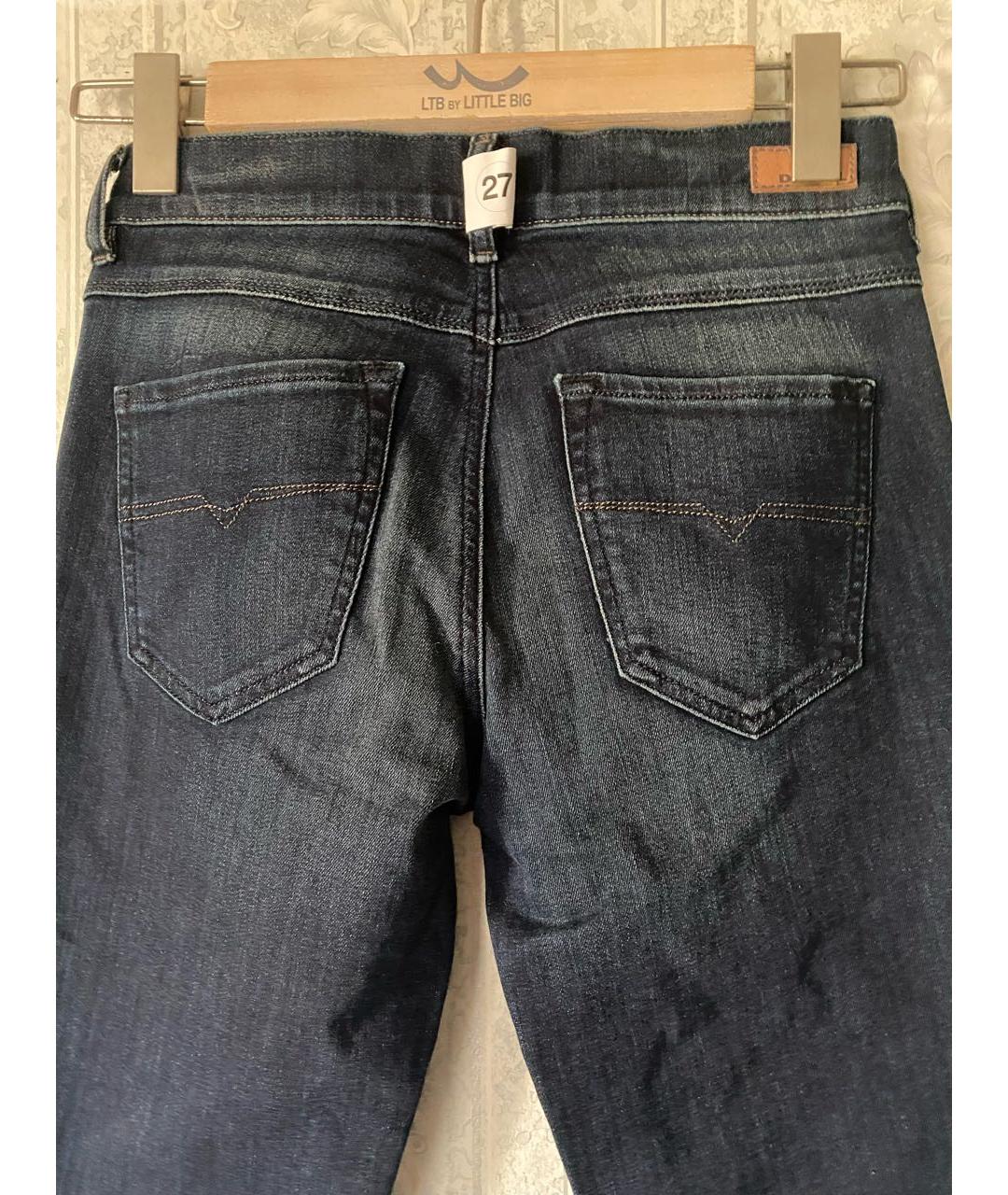 DIESEL Темно-синие хлопковые джинсы клеш, фото 4