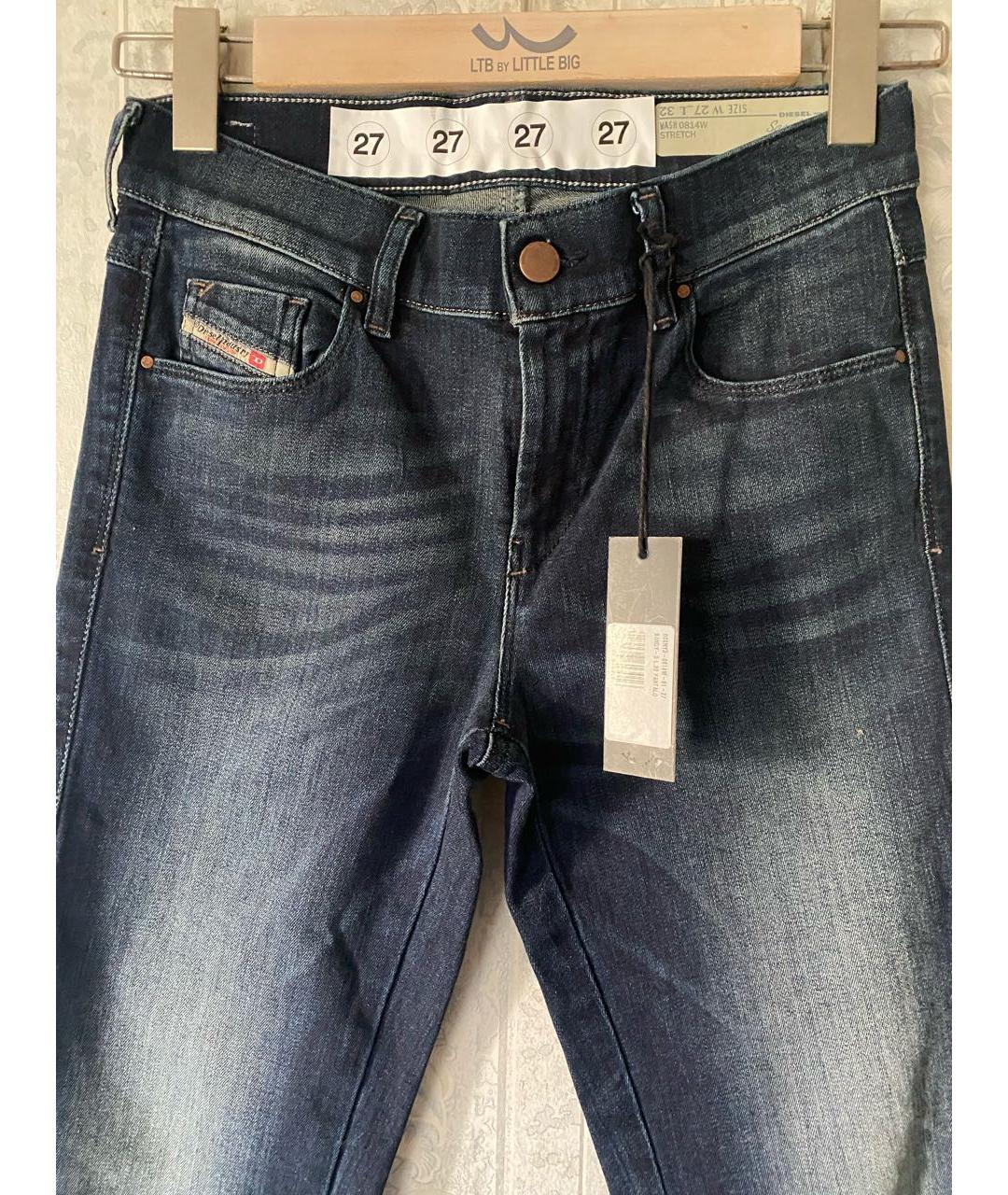 DIESEL Темно-синие хлопковые джинсы клеш, фото 3