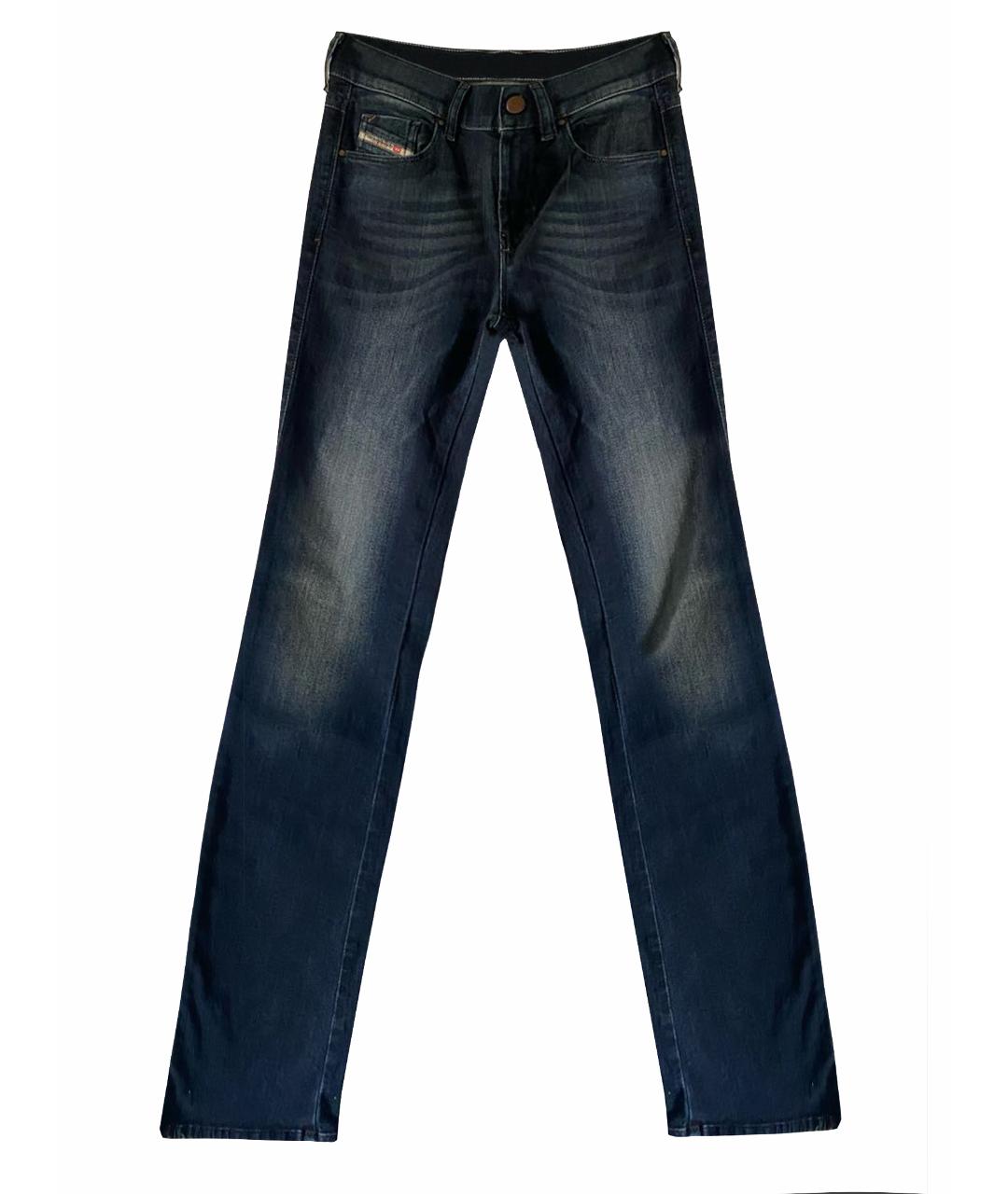 DIESEL Темно-синие хлопковые джинсы клеш, фото 1