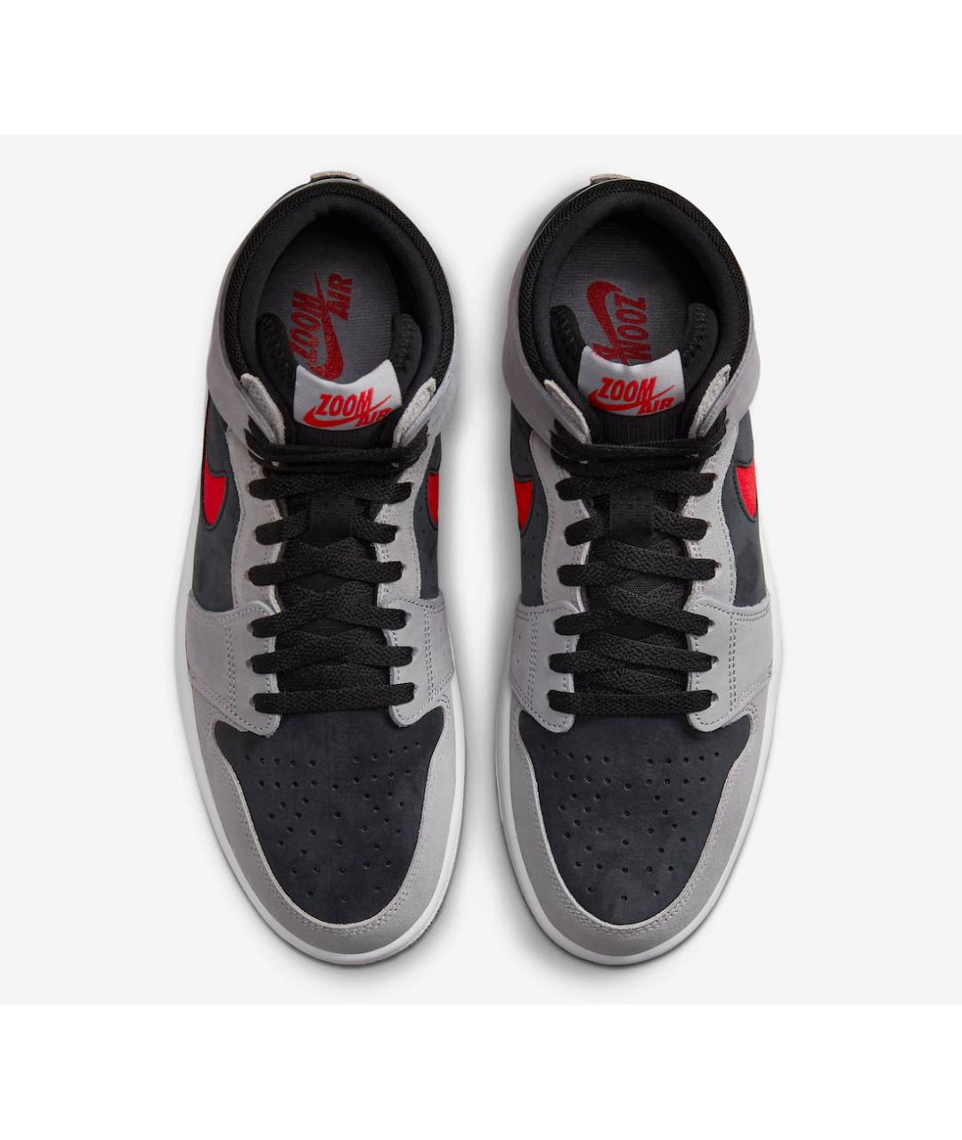 JORDAN Серые замшевые высокие кроссовки / кеды, фото 3