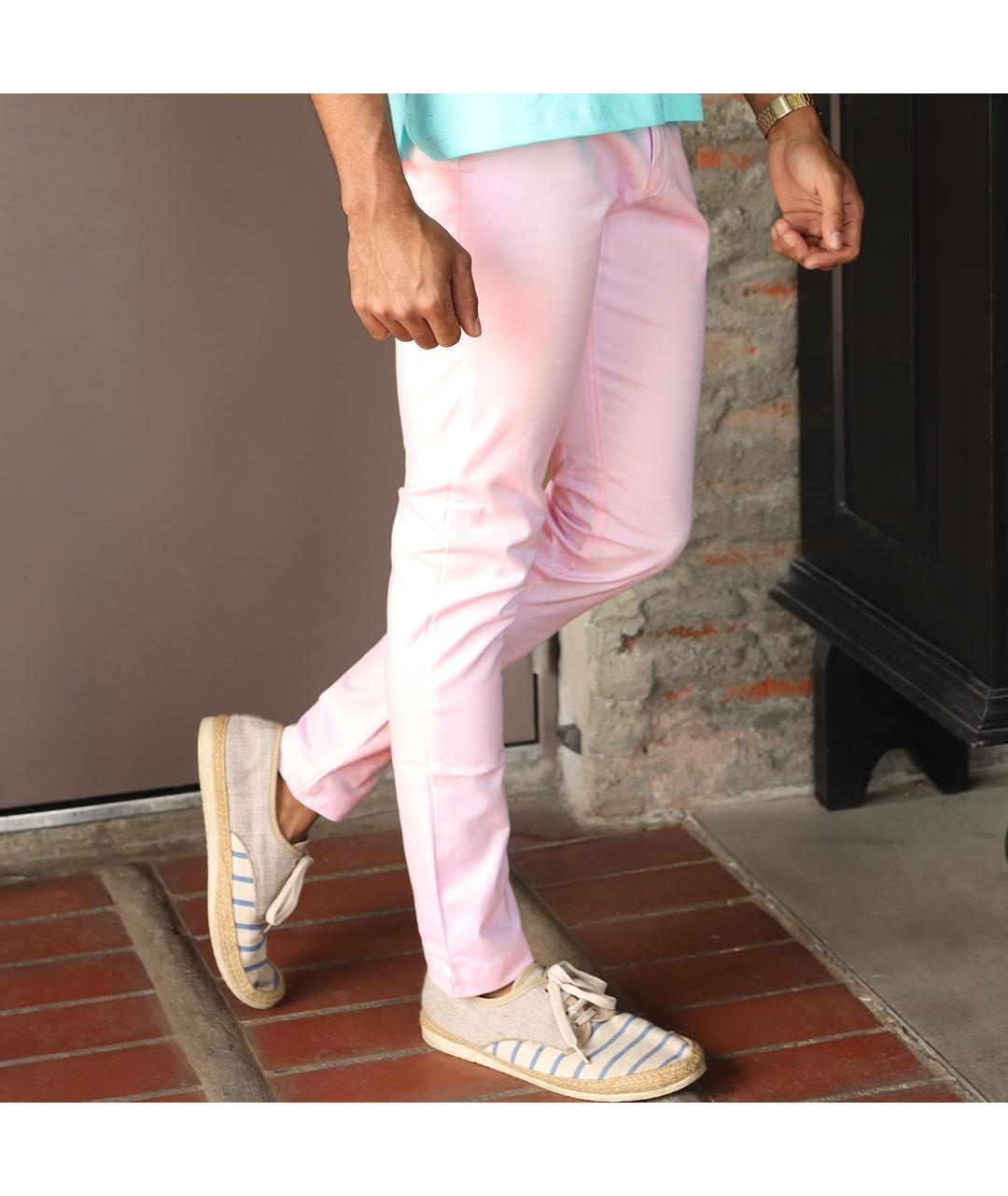 BERWICH Розовые хлопковые брюки чинос, фото 4