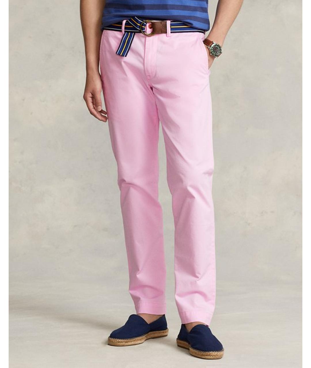 BERWICH Розовые хлопковые брюки чинос, фото 2