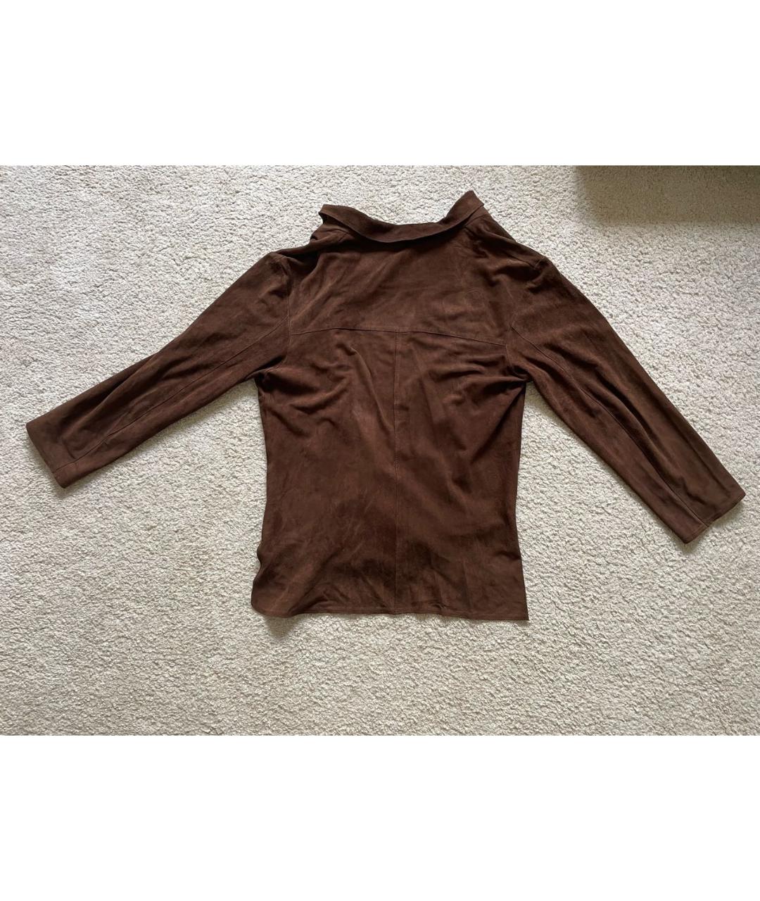 GIMOs Коричневый кожаный жакет/пиджак, фото 2