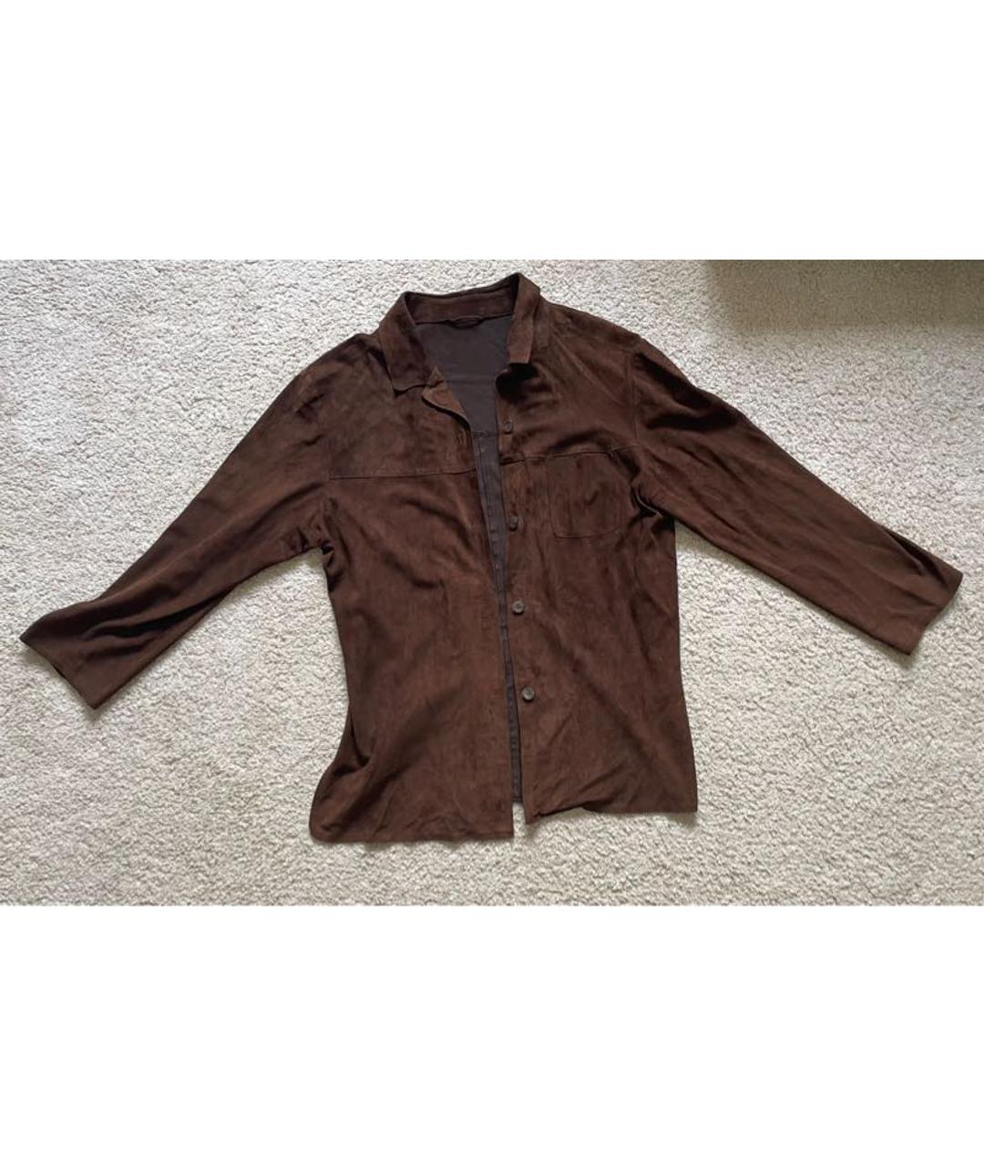 GIMOs Коричневый кожаный жакет/пиджак, фото 6