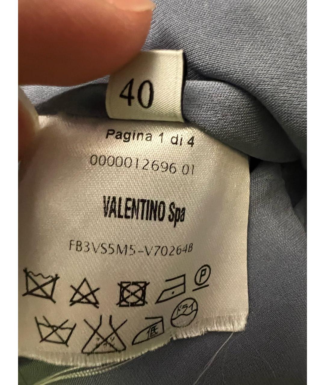 VALENTINO Серое кружевное коктейльное платье, фото 7