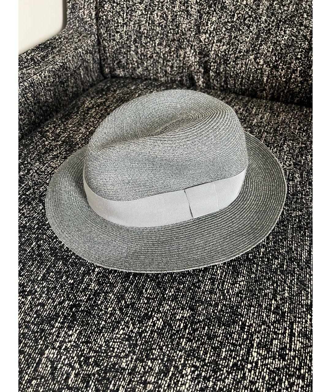 HERMES Антрацитовая шляпа, фото 5