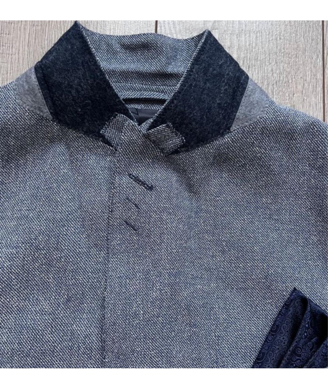 HACKETT Синий шерстяной пиджак, фото 4