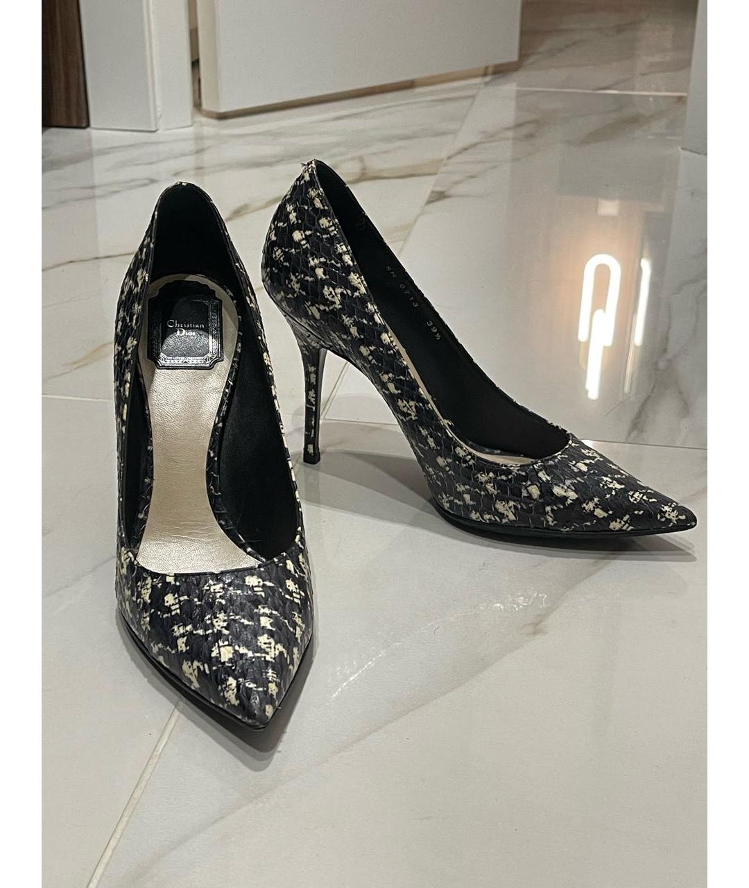 CHRISTIAN DIOR Белые кожаные туфли, фото 3