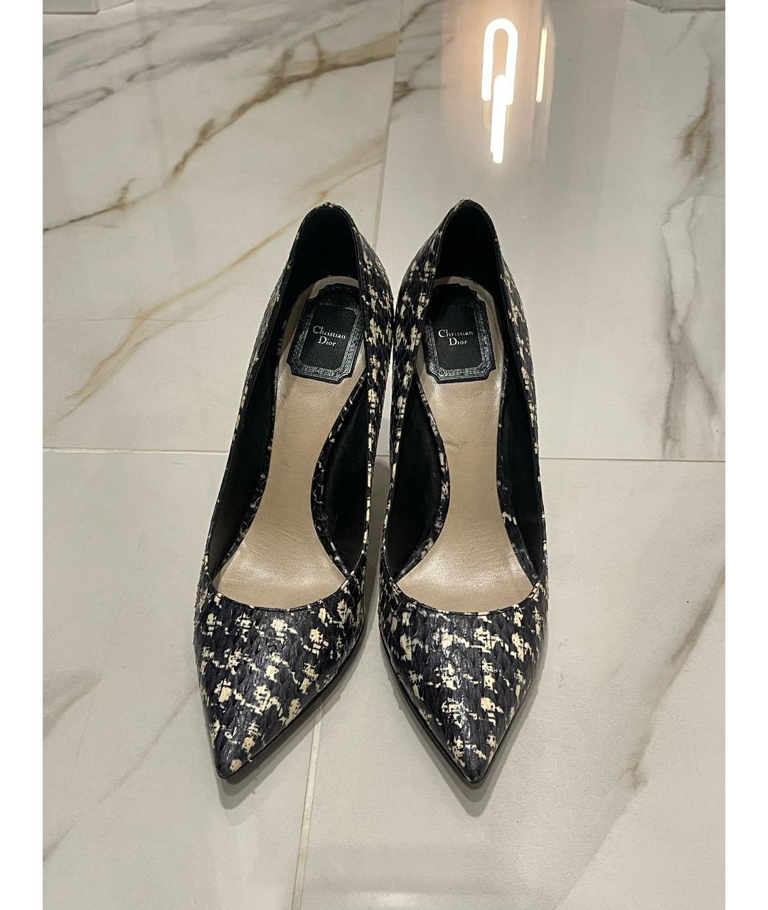 CHRISTIAN DIOR Белые кожаные туфли, фото 2