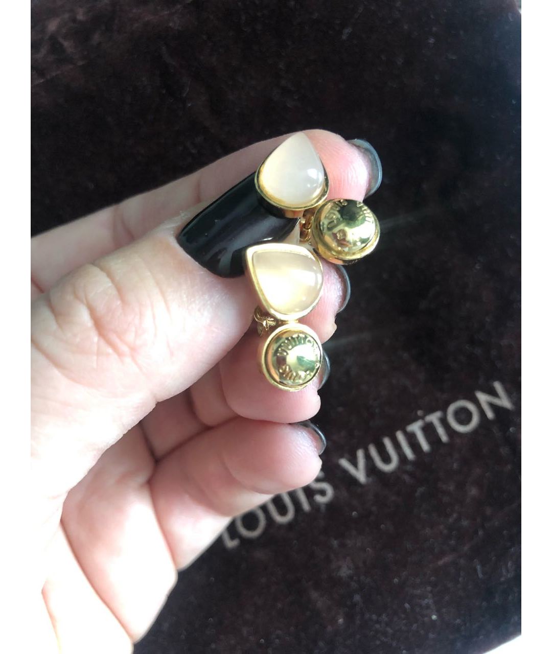 LOUIS VUITTON PRE-OWNED Металлические серьги, фото 4