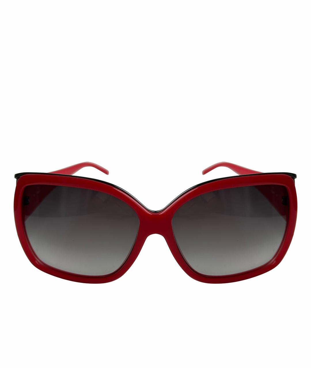 GIVENCHY Красные пластиковые солнцезащитные очки, фото 1