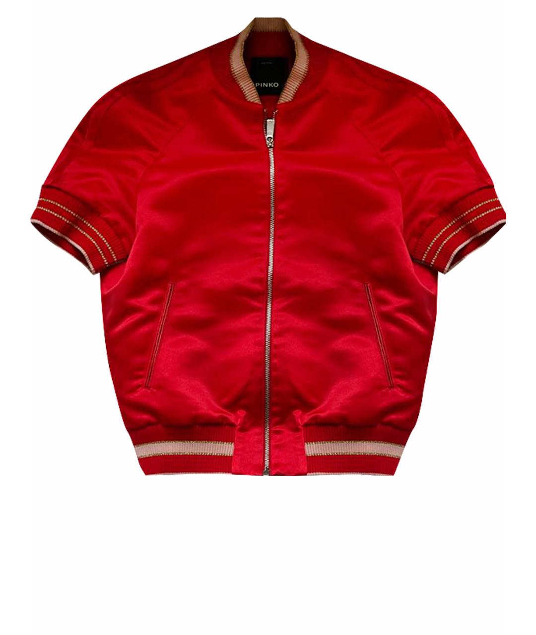 PINKO Красная полиэстеровая куртка, фото 1